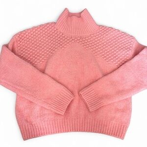 Free People Pink Cowl Neck Sweater